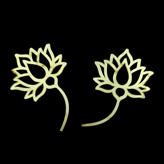 Golden Lotus Acrylic 4