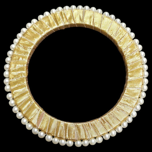 Round gotta with Pearl ring -4