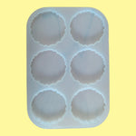 6 Cavity 2 Inch Coster Mould