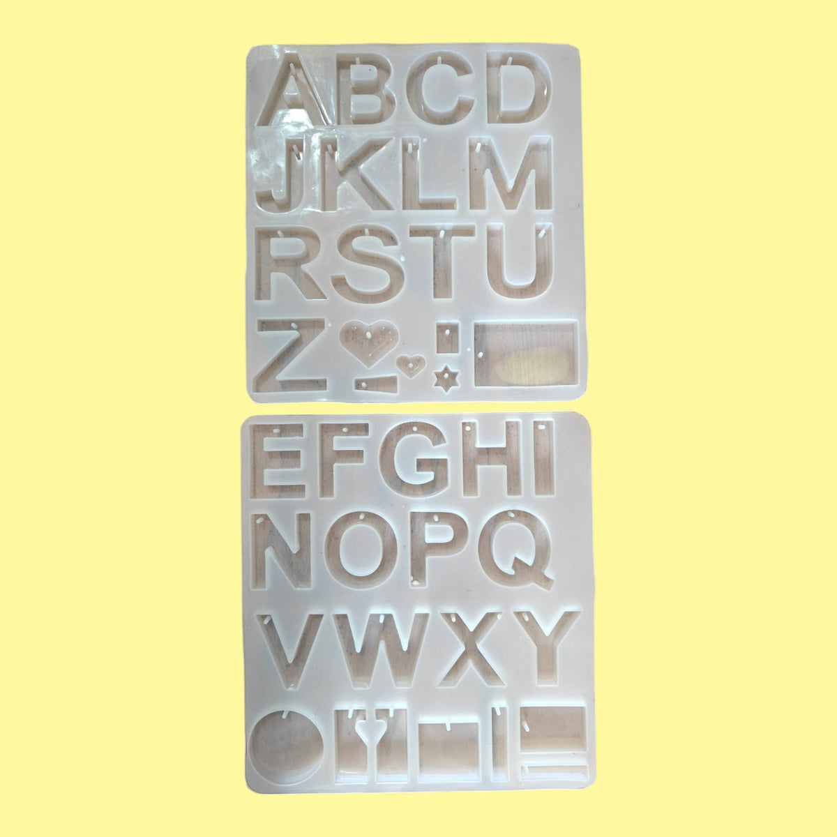 ABCD Alphabet 2 pcs Mould