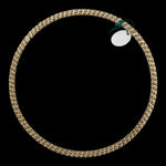 White Golden Pearl  Ring-8 inch