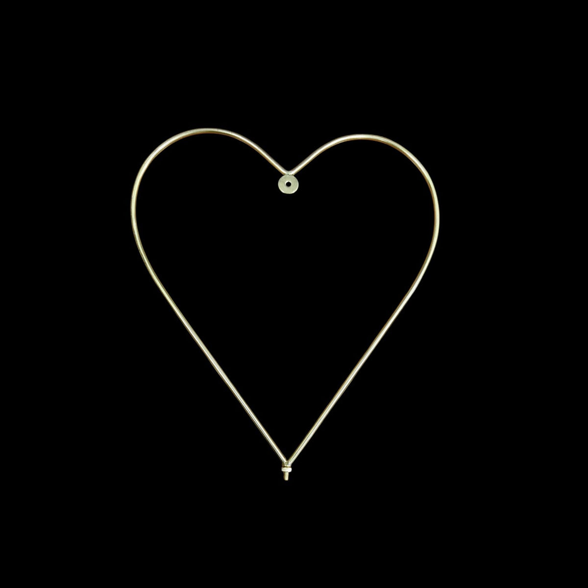 Metal Ring Heart Shape