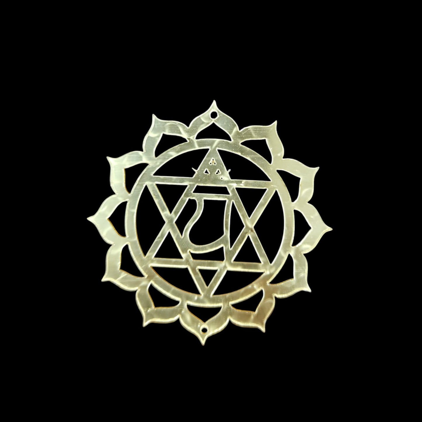 7 Chakra Golden Acrylic