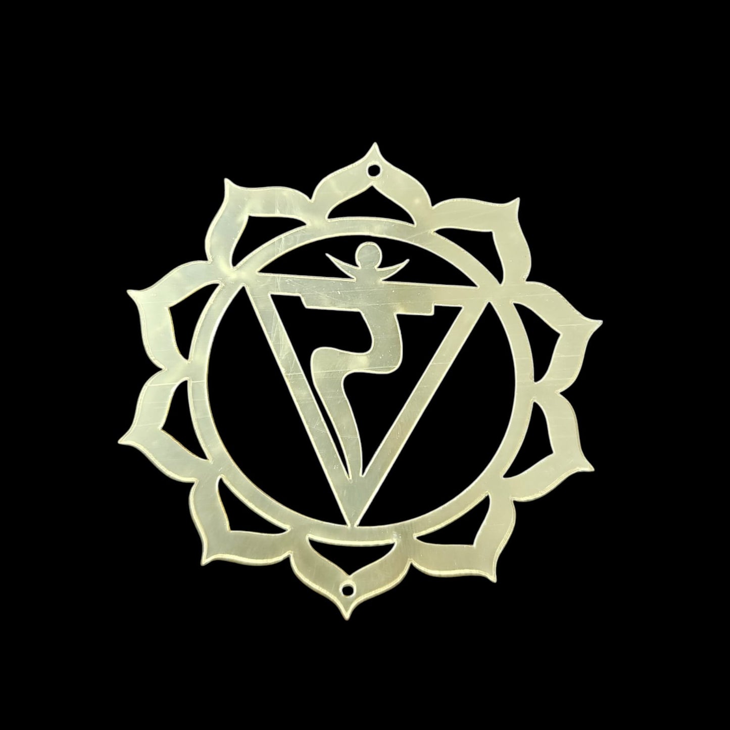 7 Chakra Golden Acrylic