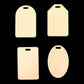 Clear Acrylic Luggage Tag-Mix Shape
