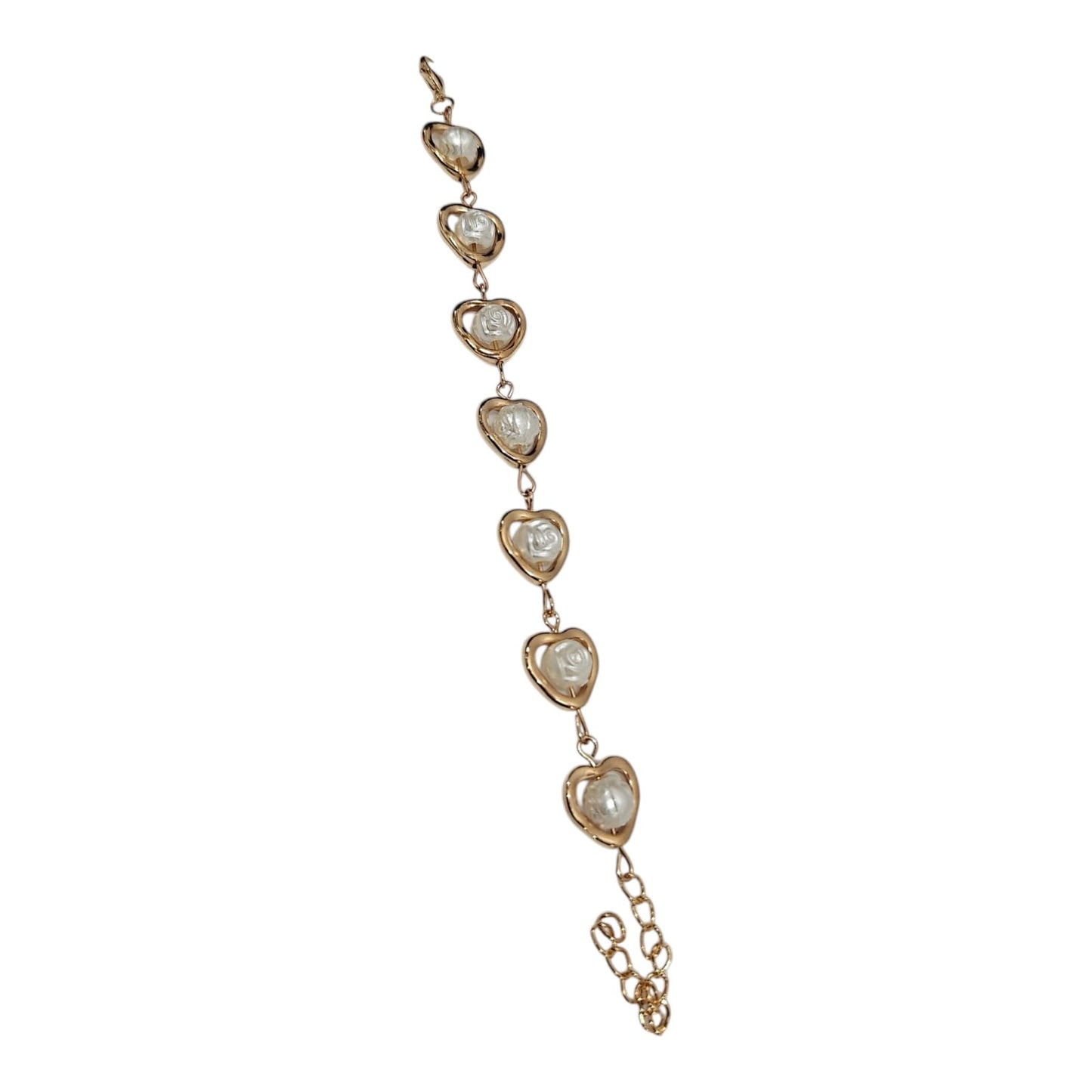 Golden Bracelet With Pearl