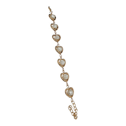 Golden Bracelet With Pearl