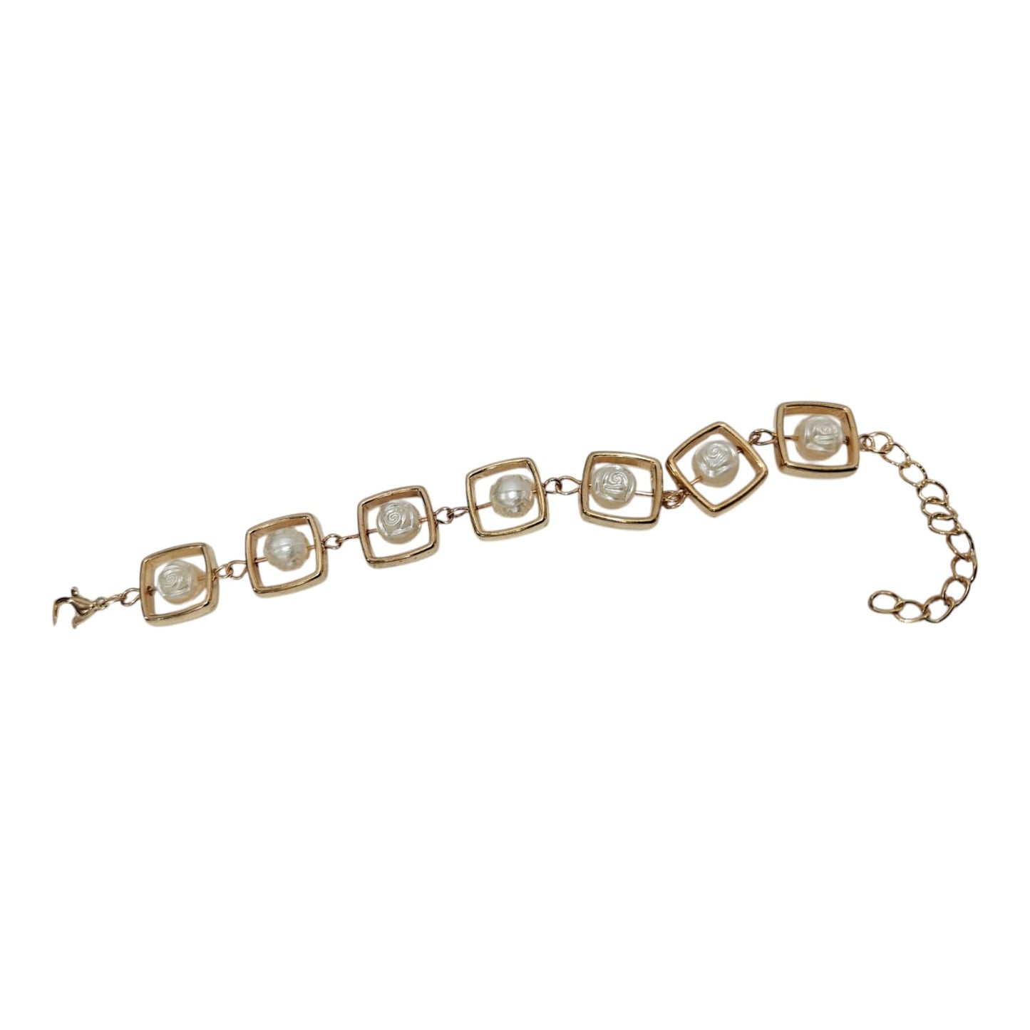Golden Bracelet With Pearl