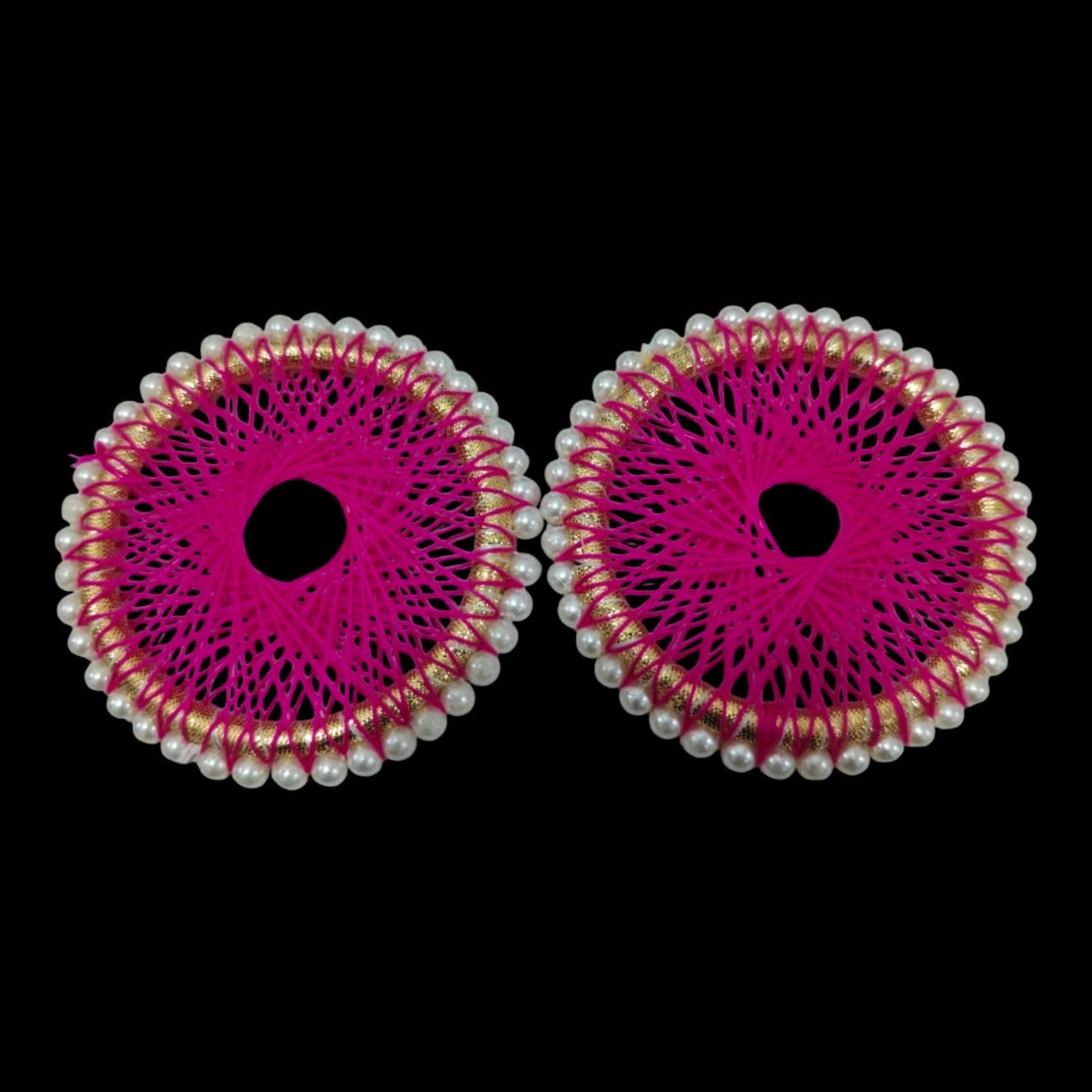 T Light Round Pearl Jali Ring 3 inch