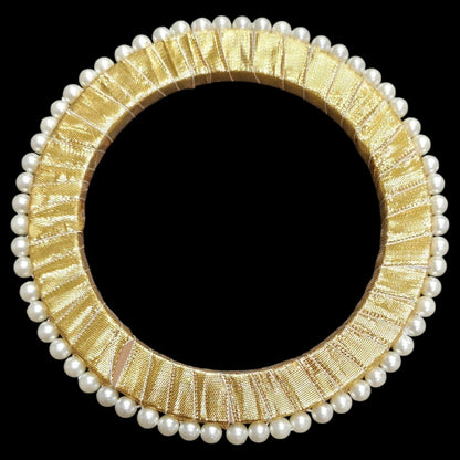 Round gotta with Pearl ring -4