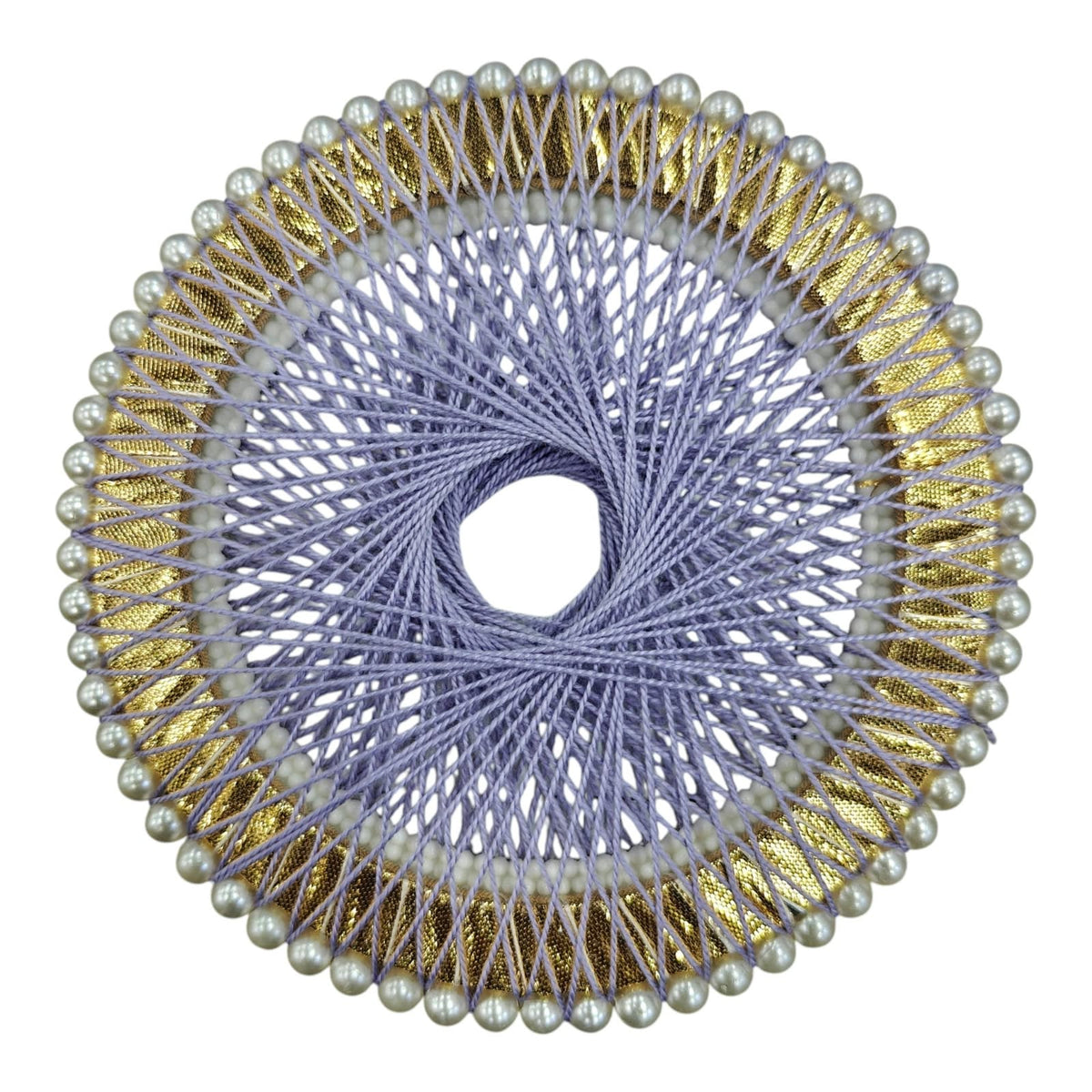 T Light Round Pearl Jali Ring 6 Inch