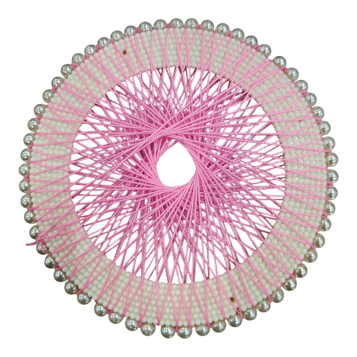 T Light Round Pearl Jali Ring 6 Inch