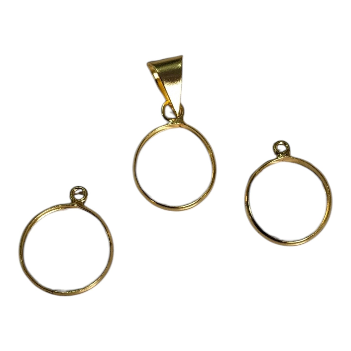 Anti Tarnish Pendant and Earing Set_Goldne